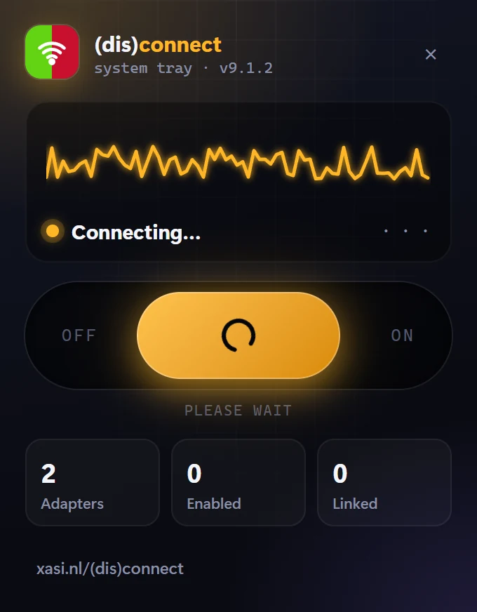 (dis)connect flyout: Connecting