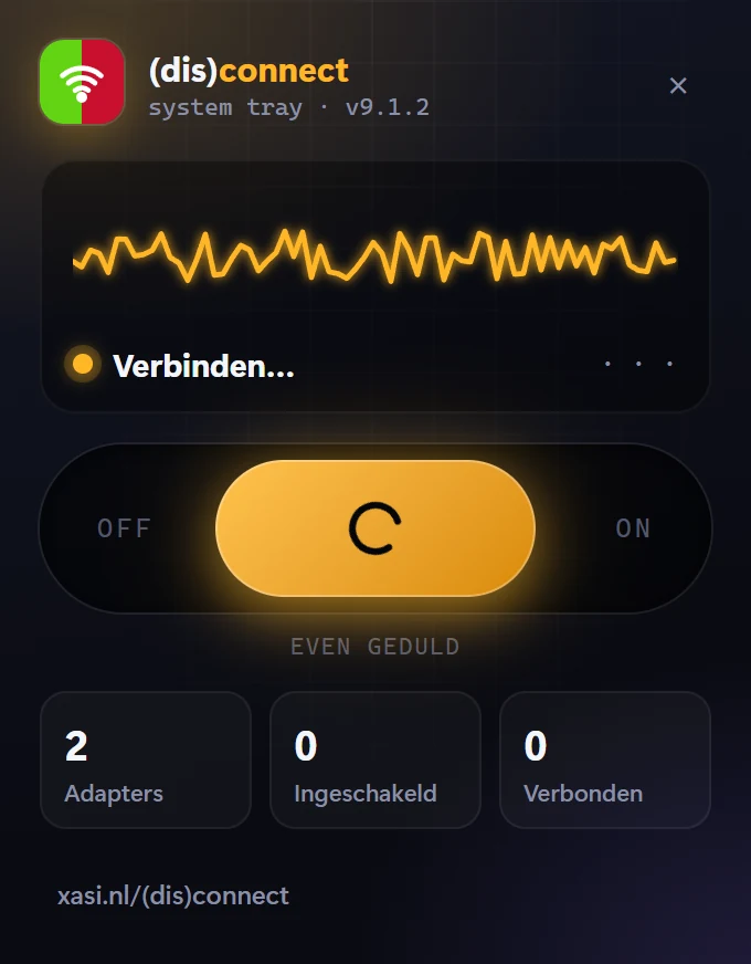 (dis)connect flyout: Verbinden